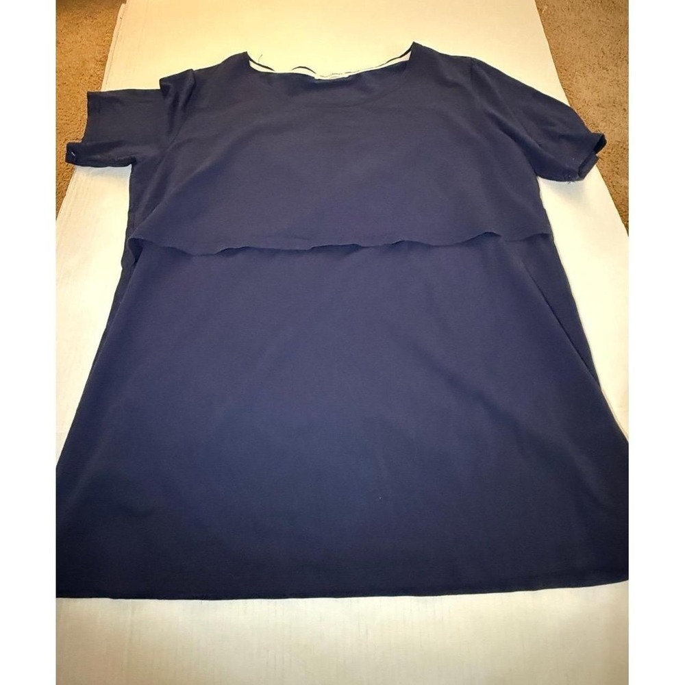 Blue summer t shirt dress xxl
